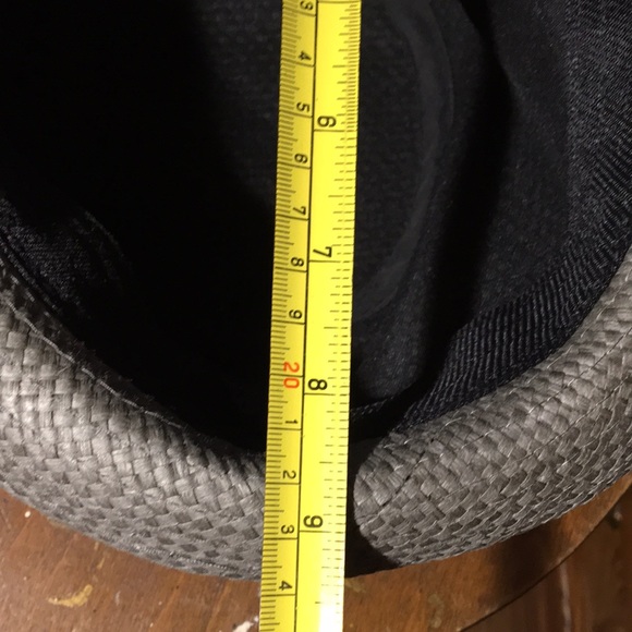 Gray 💯% paper Trilby hat short rolled brim cap S/M size - Picture 8 of 11